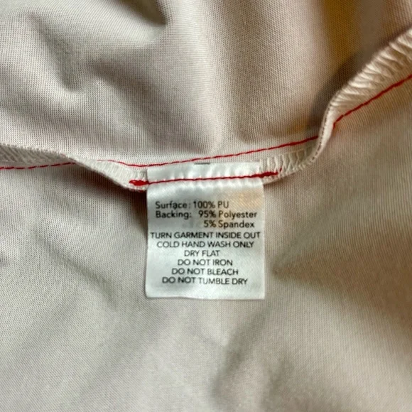 Tiger Mist Red pleather dress. Size M. - Picture 7 of 7